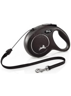 Flexi Classic zsinóros póráz S, 8m, fekete