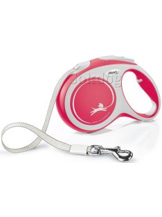 Flexi Comfort szalagos póráz L, 8m, 50kg-ig, piros