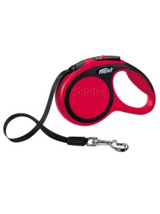 Flexi Comfort szalagos póráz XS, 3m, 12kg-ig, piros