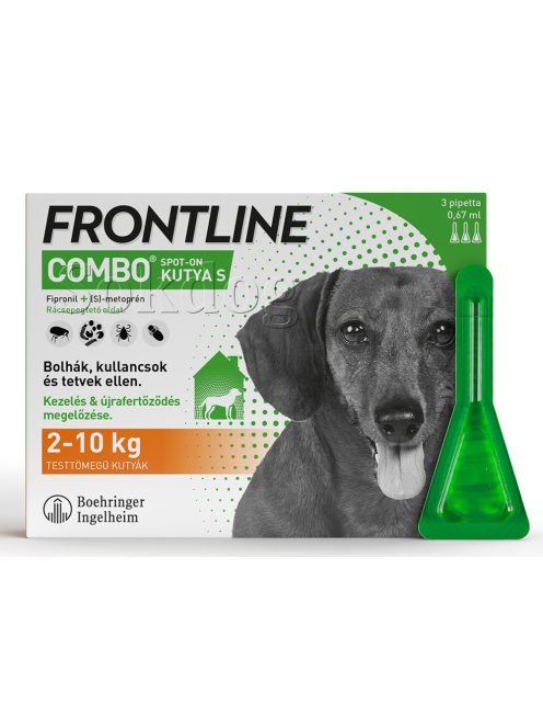 Frontline Combo spot-on 2-10kg, 3 pipetta