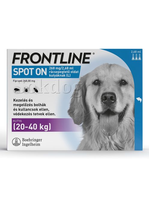 Frontline spot-on 20-40kg, 3 pipetta