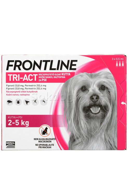 Frontline Tri-Act 2-5kg, 3 ampulla/doboz