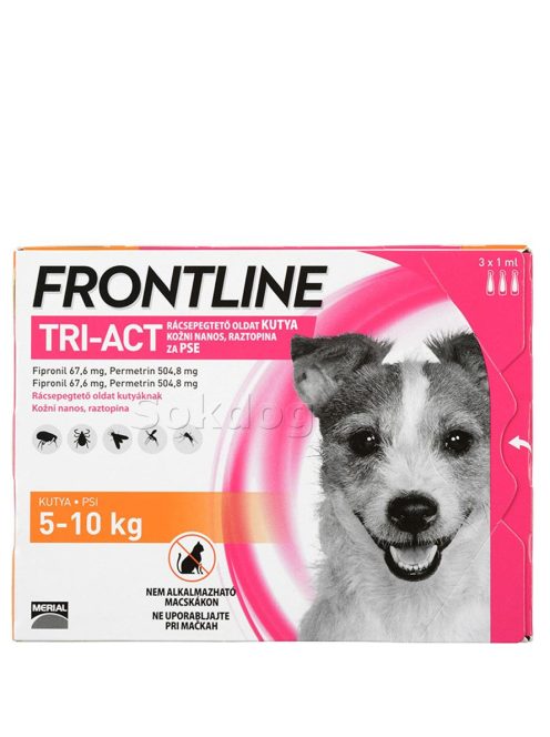 Frontline Tri-Act 5-10kg, 3 ampulla/doboz