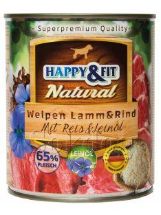 Happy & Fit Junior Welpen Lamm & Rind 6*800g