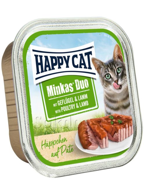Happy Cat Minkas Duo baromfi & bárány 12*100g