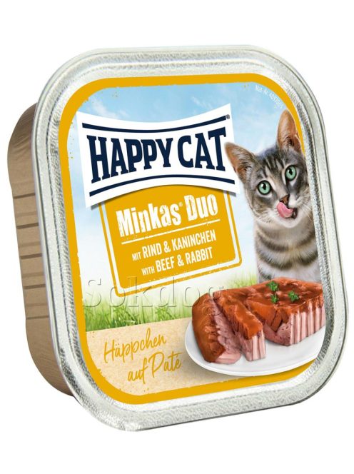Happy Cat Minkas Duo marha & nyúl 12*100g