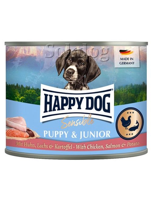Happy Dog Salmon Puppy + Junior 6*200g 