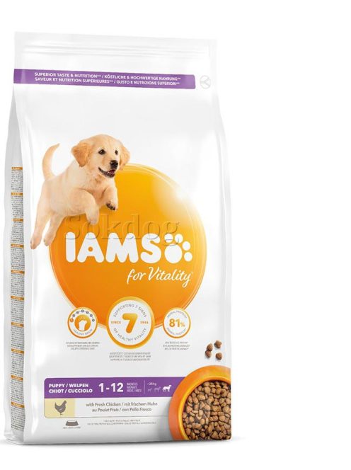 IAMS Dog Puppy Large Chicken 12kg