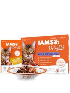 IAMS Wet Land & Sea in Gravy multipack 12x85gr