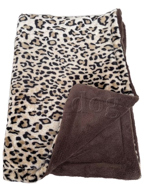 Julie Leopard kétrétegű pléd 75*100cm