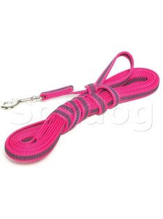 Julius-K9 Color & Grey póráz fogóval, pink, 120*2cm