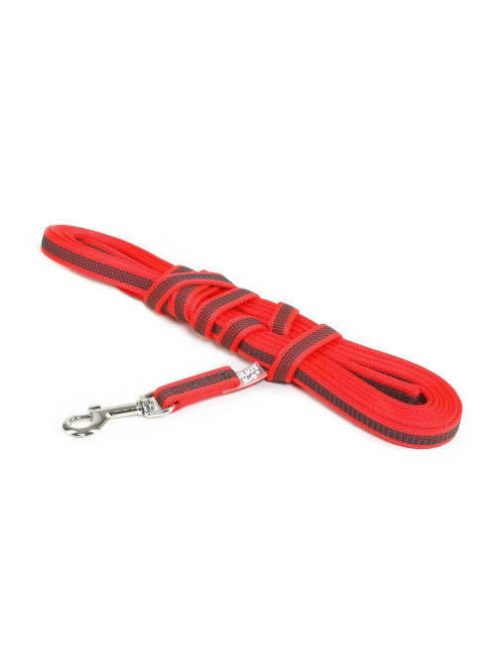 Julius K-9 Color&Gray - póráz (gumis,piros-szürke) kutyák részére (20mm/1,2m)