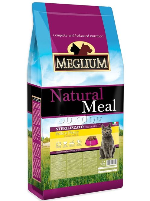 Meglium Natural Meal Neutered Adult Cat Chicken & Fish 15kg
