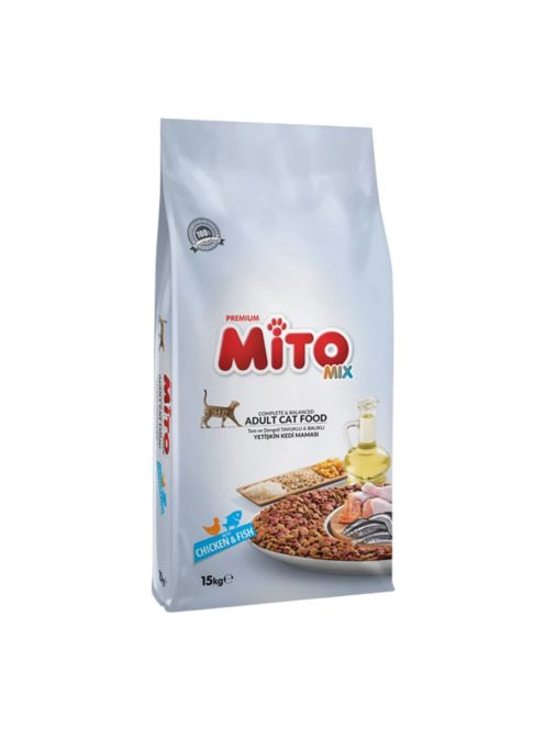 Mito Mix Color Cat 1kg Csirke és Hal Száraz macskaeledel