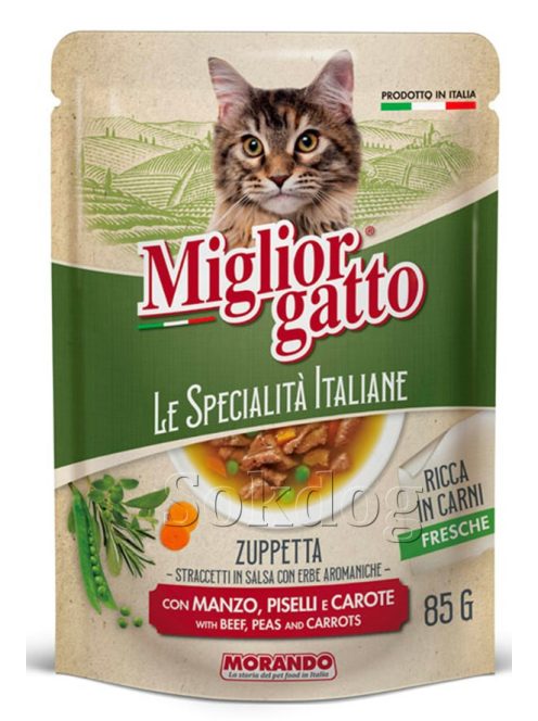 Morando Miglior macskaleves marhahússal, borsóval, répával 24*85g