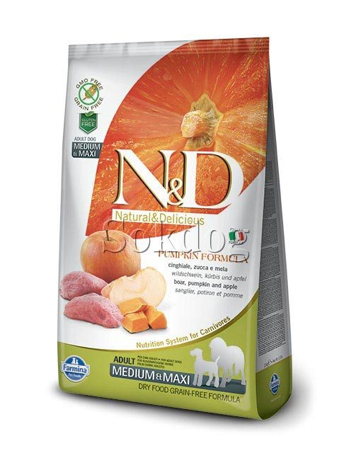 N&D  Pumpkin Adult vaddisznó & alma 2,5kg