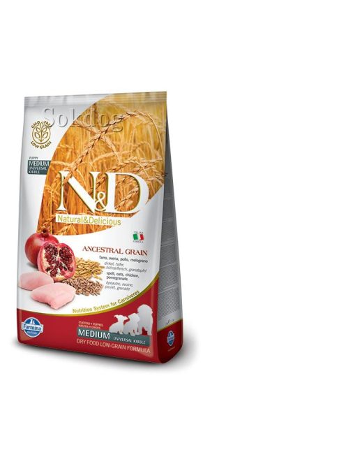 N&D Ancestral Grain Puppy Medium gránátalmával, 2,5kg