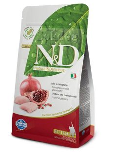 N&D Cat Grain Free Csirke&gránátalma Kitten 1,5kg