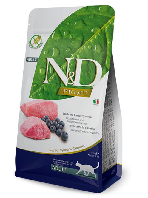 N&D Grain Free Adult bárány & áfonya 1,5kg