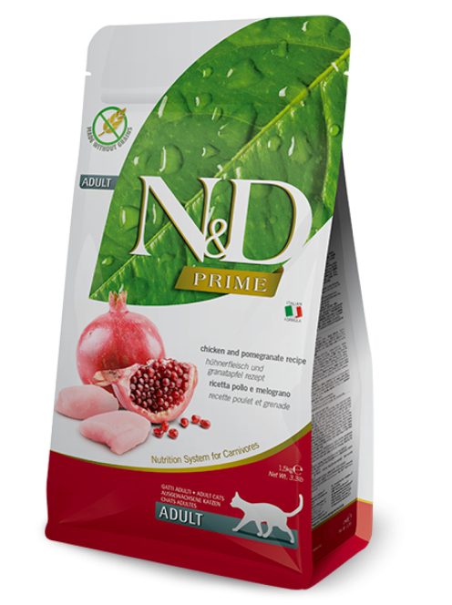 N&D Grain Free Adult csirke & gránátalma 1,5kg