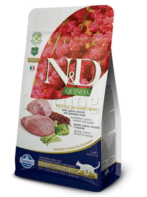 N&D Quinoa Weight  Management Bárány 1,5kg