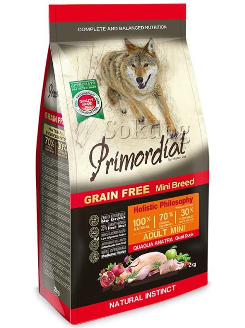 Primordial Grain Free Mini Adult Quail & Duck 2kg