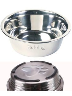 Rozsdamentes acél tál gumitalppal 0,45l/13cm