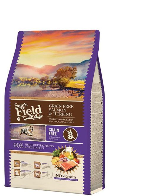 Sam's Field Adult Grainfree lazac & hering 13 kg