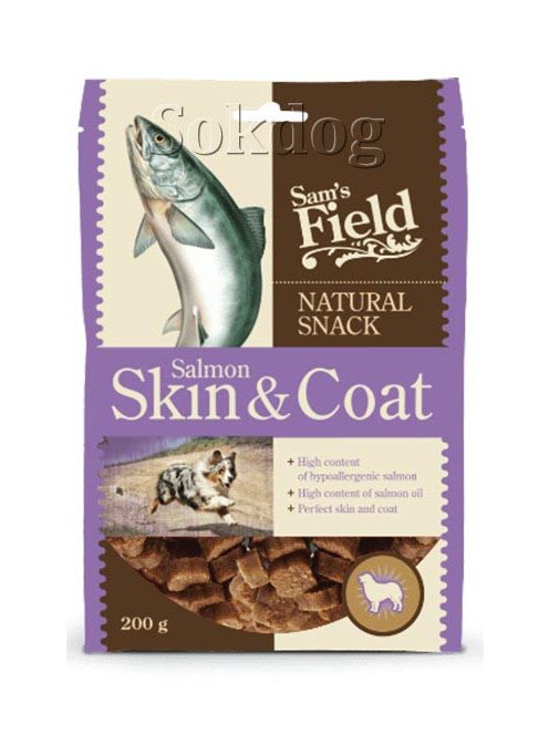 SamsField Natural Snack Salmon Skin & Coat 200g