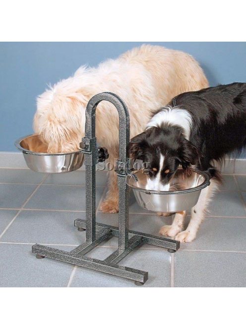 Trixie fém etetőállvány 2*2,8l, magas:43cm (2497)