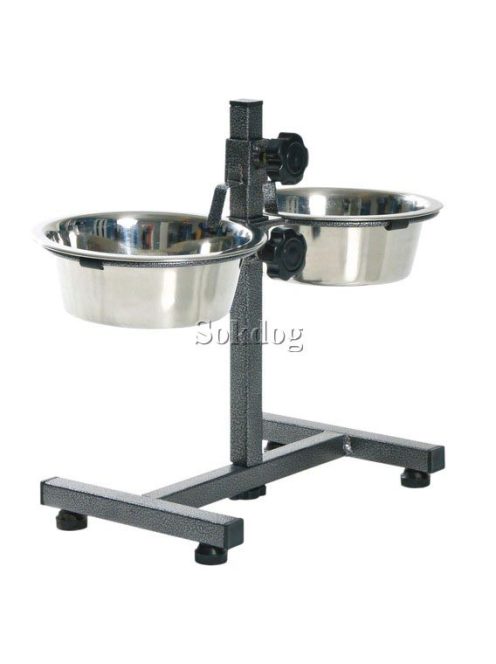 Trixie fém etetőállvány 2*2,8l, magas:50cm (24922)