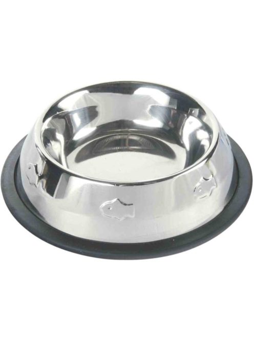 Trixie gumiperemes, dombornyomott fémtál 0,2l/15cm (24870)