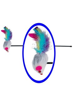 Trixie macskapálca tollas egérrel 50cm (4516)
