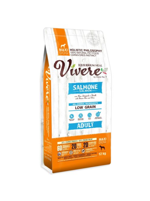 Vivere Adult Maxi Salmon & Peas & Brown rice 12kg