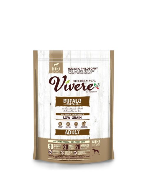 Vivere Adult Mini Buffalo & Peas & Brown Rice 3kg