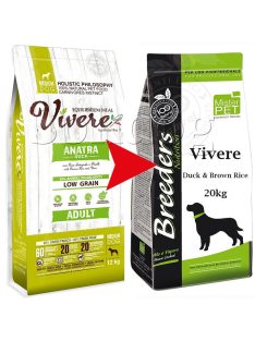 Vivere Medium Adult Duck & Peas & Brown Rice 20kg