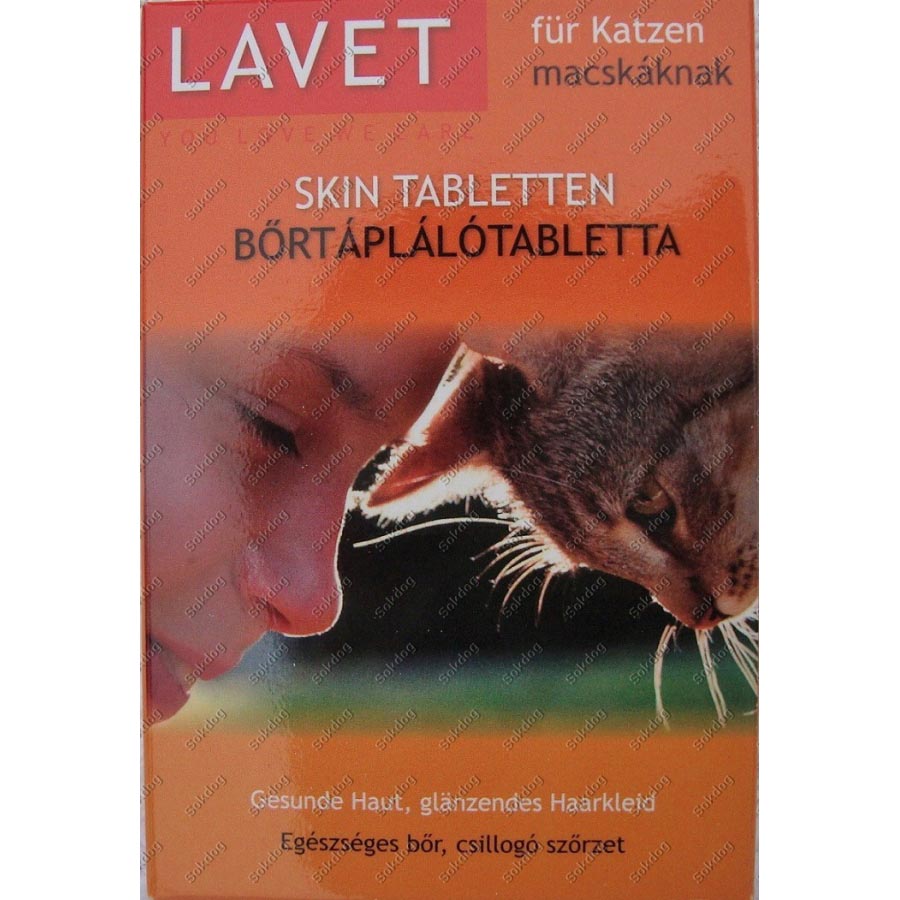 Lavet Bőrtápláló tabletta macskáknak 50db/cs.