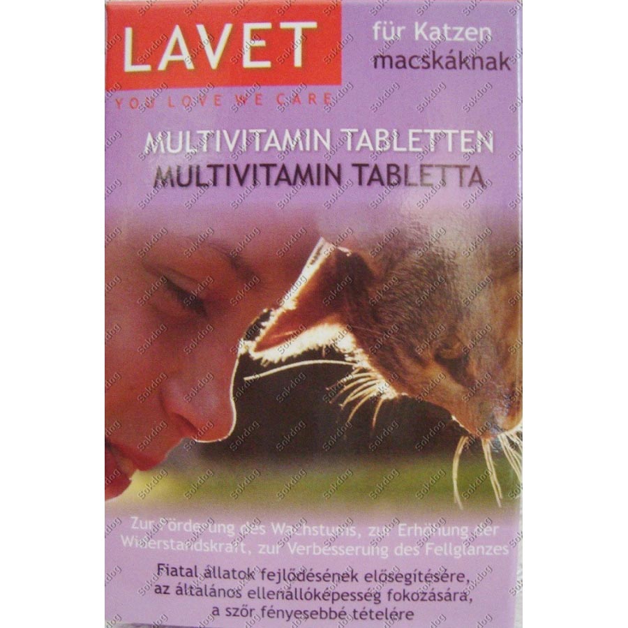 Lavet Multivitamin tabletta macskáknak 50db/cs.