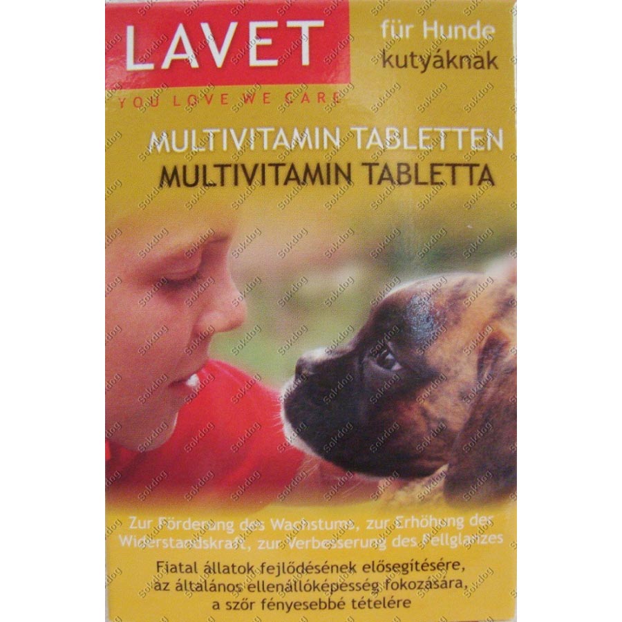 Lavet Multivitamin tabletta kutyáknak 50db/cs.