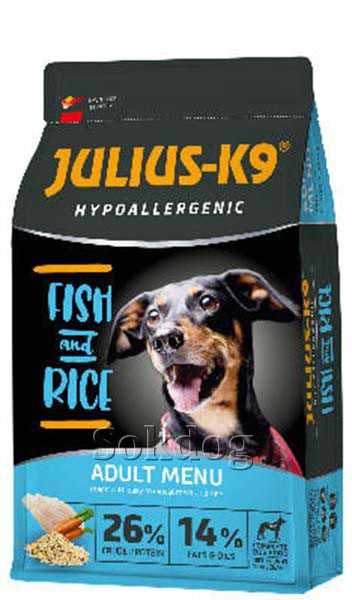 Julius-K9 Hypoallergenic Adult Fish & Rice 12kg