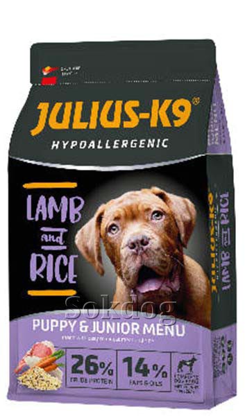 Julius-K9 Hypoallergenic Puppy Lamb & Rice 12kg