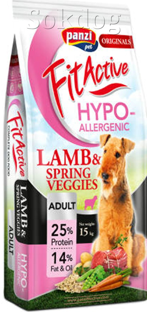FitActive Hypoallergén Adult Lamb & Spring Veggies 15kg