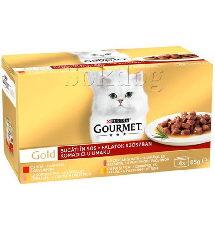 Gourmet Gold ízletes falatok szószban 4*85g