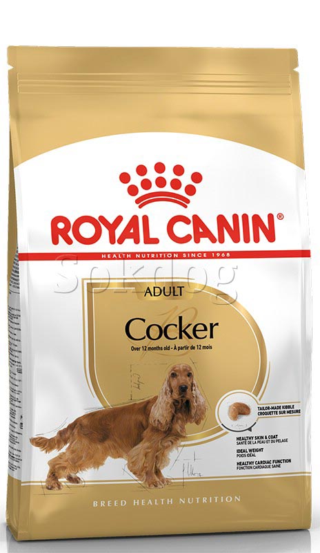 Royal Canin Cocker Adult 3kg - Cocker Spániel felnőtt kutya száraz táp