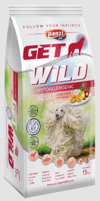 GetWild Hypoallergenic Adult Lamb & Rice 15kg
