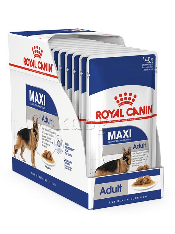 Royal Canin Adult Maxi 10*140g -nedves eledel nagytestű felnőtt kutyák számára