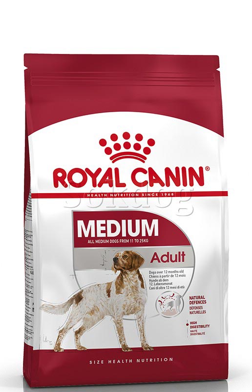 Royal Canin Medium Adult 4kg - közepes testű felnőtt kutya száraz táp