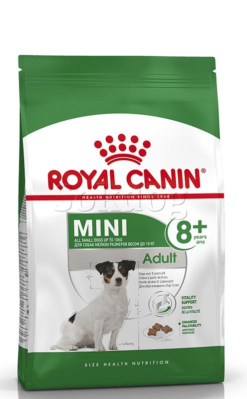 Royal Canin Mini Adult 8+, 8kg - kistestű idősödő kutya száraz táp