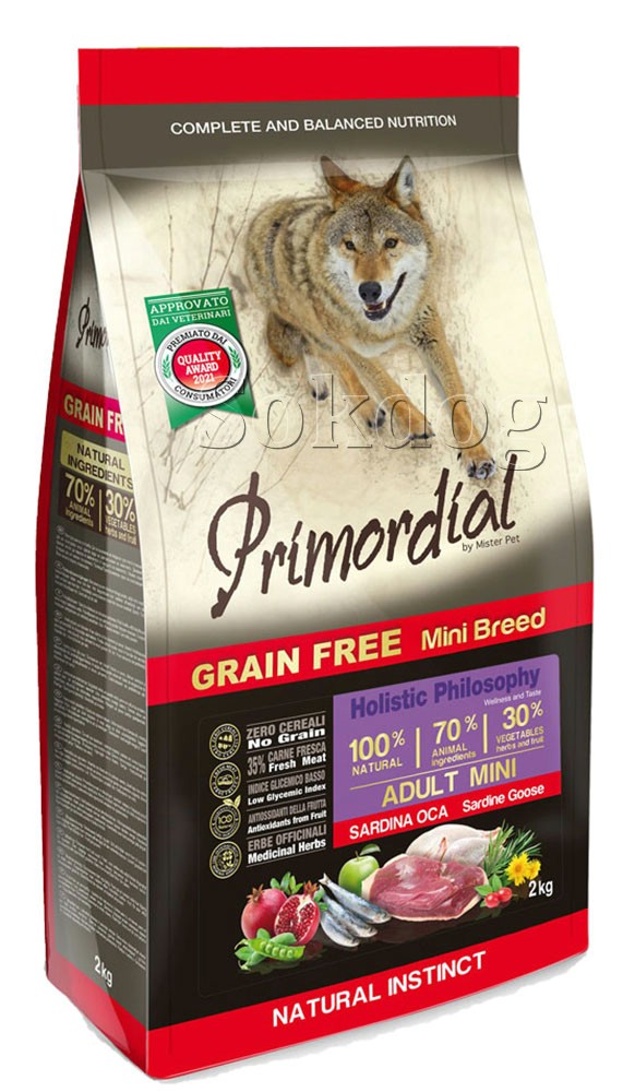 Primordial Grain Free Mini Fresh Sardine & Goose 6kg