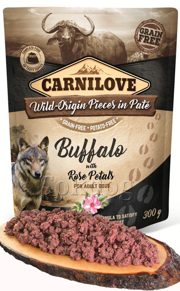 CarniLove Paté Buffalo & Rose petals 300gr